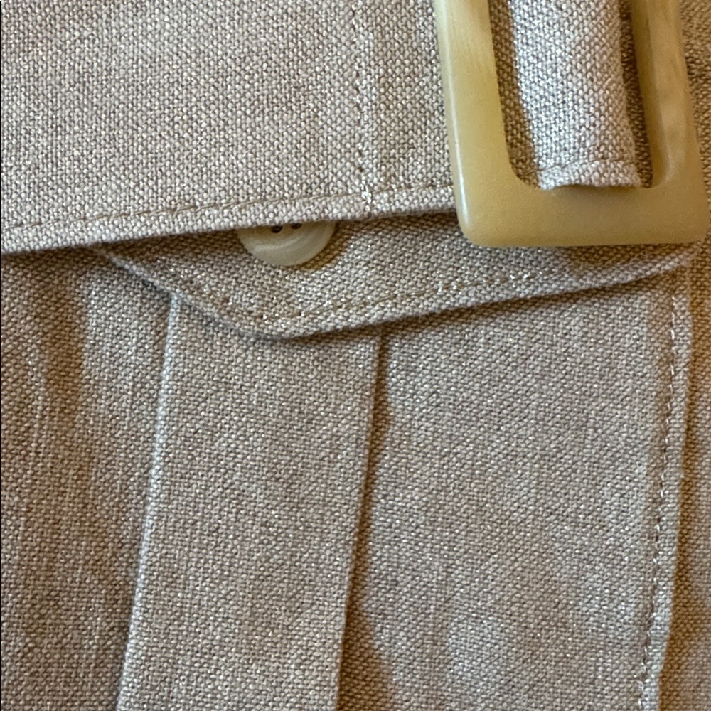 Black Label Ralph Lauren Beige Utility Jacket with Belt - Picture 11 of 12